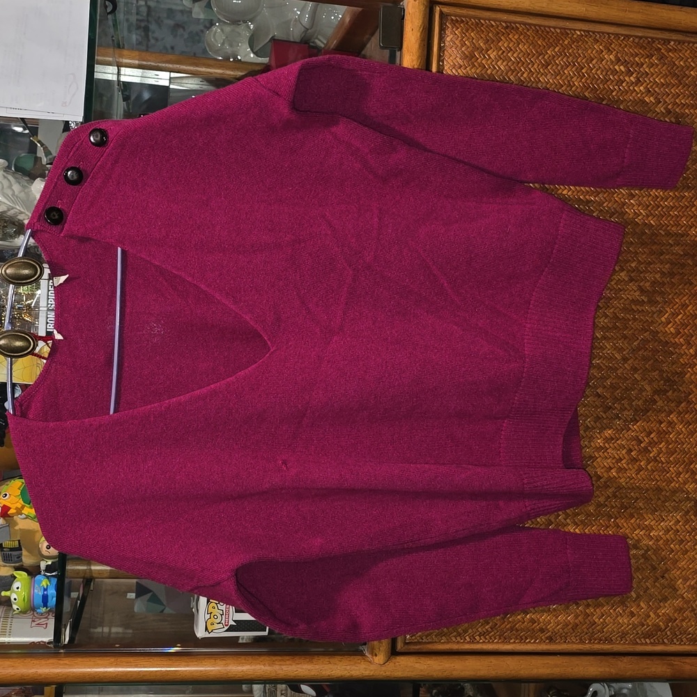 Sezane Pull Curtis Raspberry Colour - image 2